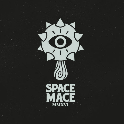Space Mace logo dark background