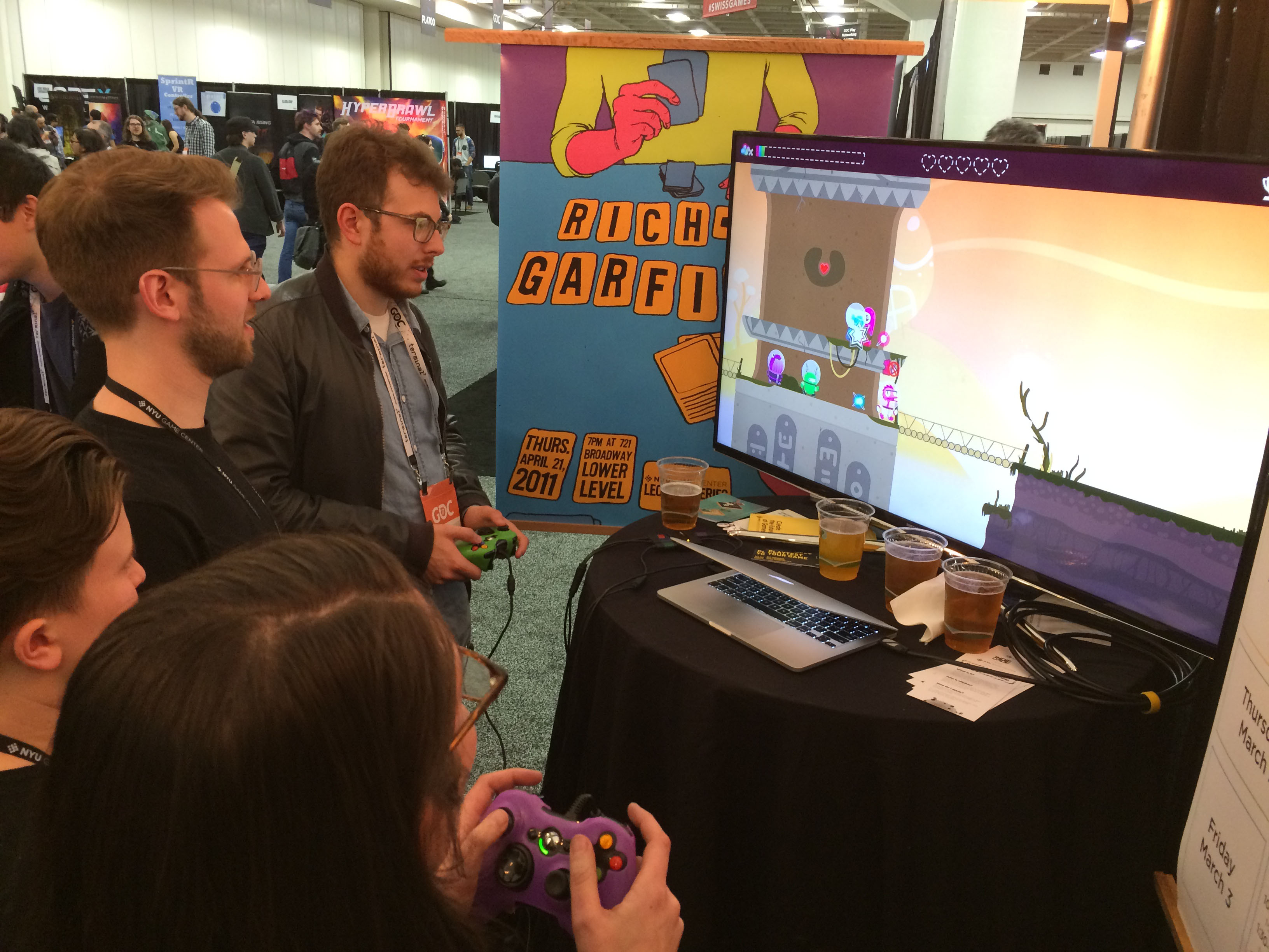 Game Developers Conference GDC 2017 - NYU Booth Playtesting